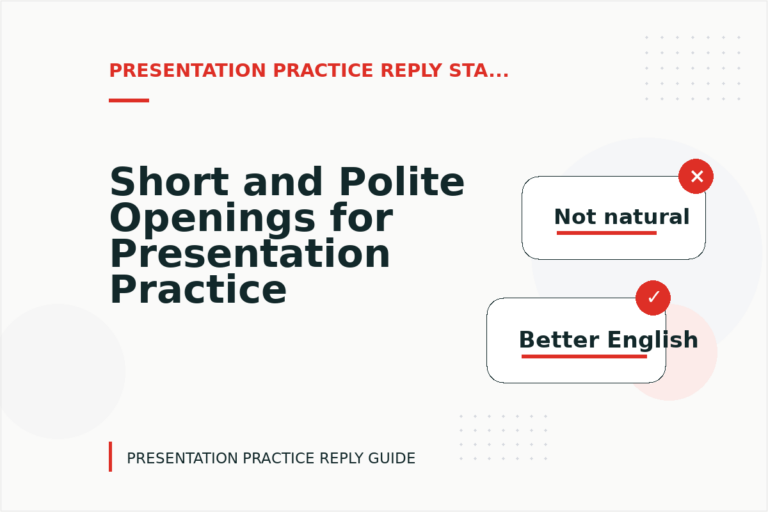 Short and Polite Openings for Presentation Practice Reply English Short and Polite Openings for Presentation Practice Reply English