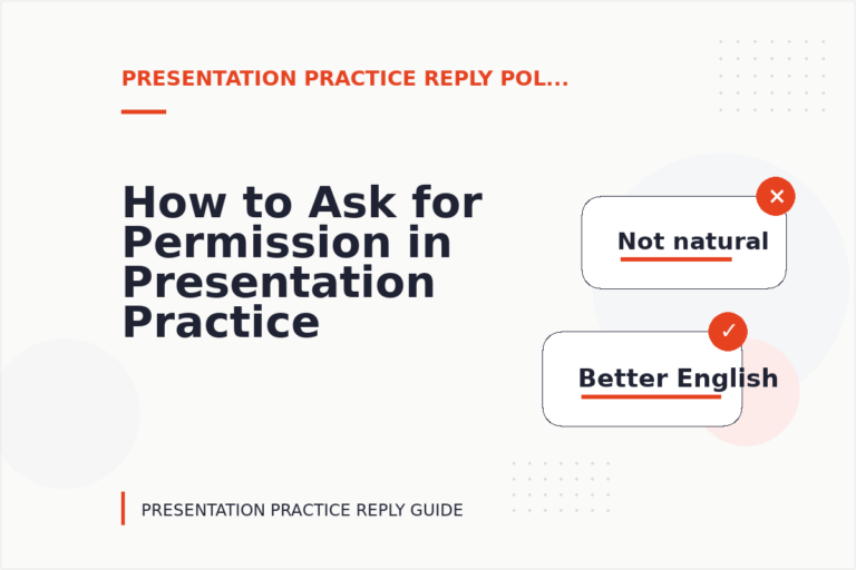 How to Ask for Permission in Presentation Practice Reply English