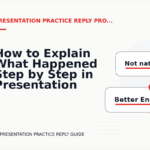 How to Explain What Happened Step by Step in Presentation Practice Reply English