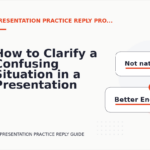 How to Clarify a Confusing Situation in a Presentation Practice Reply