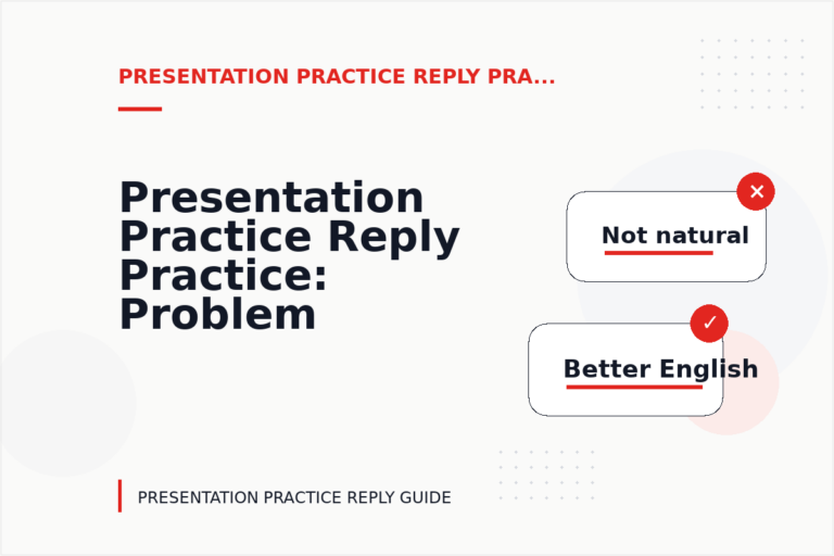 Presentation Practice Reply Practice: Problem and Solution Replies Presentation Practice Reply Practice: Problem and Solution Replies