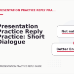Presentation Practice Reply Practice: Short Dialogue Examples